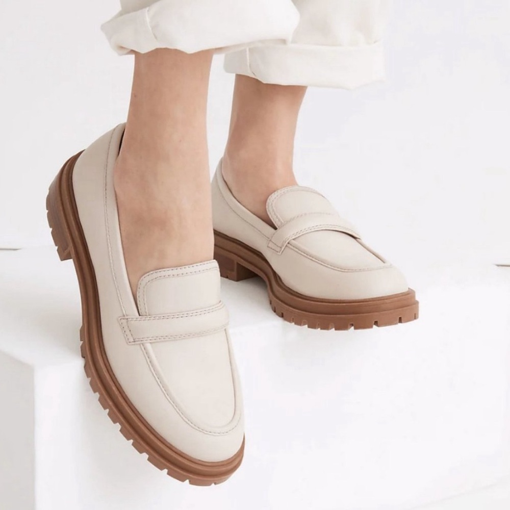 Madewell leather lugsole loafers